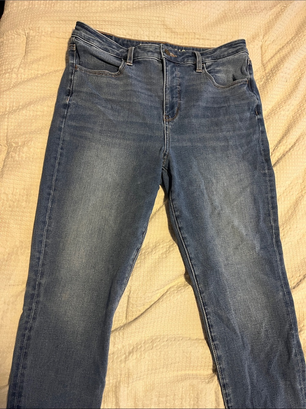 American Eagle Outfitters Women's Dream Jeans Skinny Jeans - Medium Blue Wash